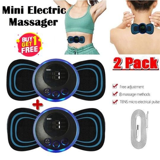 Buy 1 Get 1 Free Offer – 2 Pcs Imported Multifunctional Electric All Body Mini EMS Massager 2 Qt