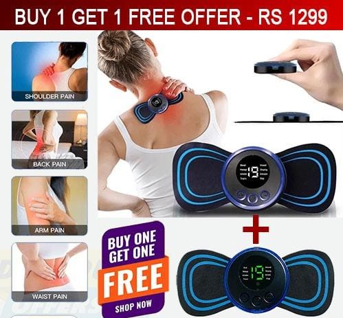 Buy 1 Get 1 Free Offer – 2 Pcs Imported Multifunctional Electric All Body Mini EMS Massager 2 Qt