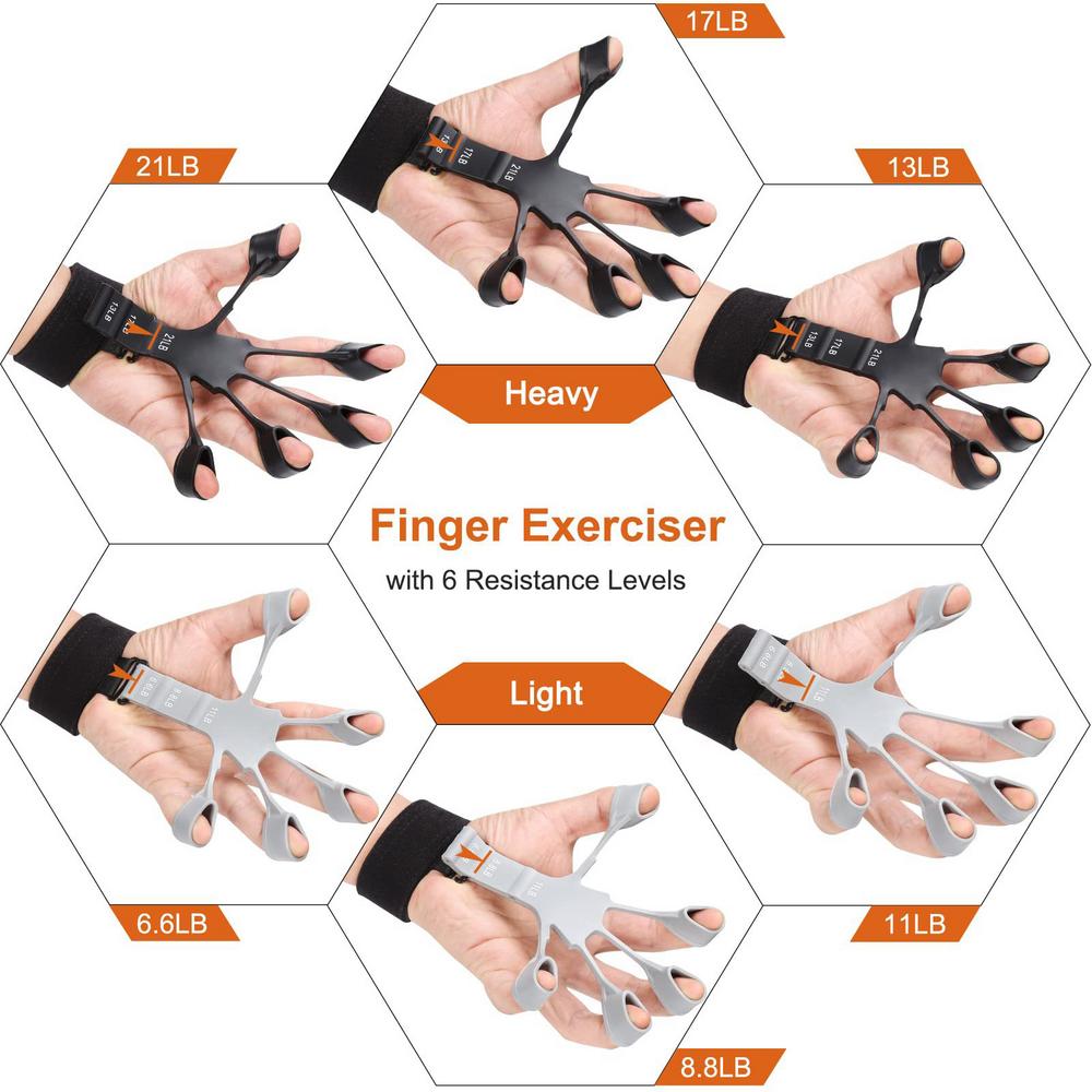 FINGER EXERCISER GRIPSTER STRENGTHENER FINGER STRETCHER HAND GRIPPER